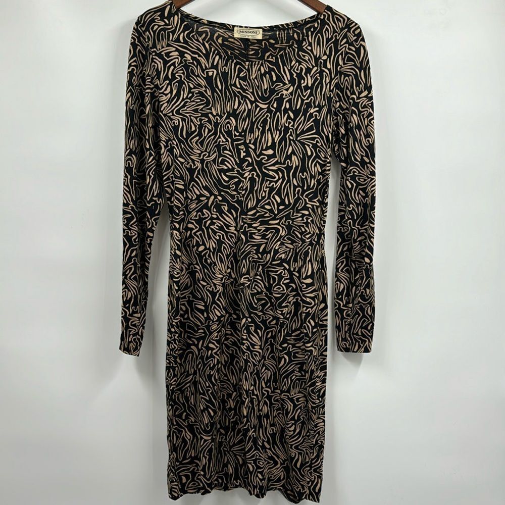 Rare Vintage Missoni Abstract Human Form Dress Medium